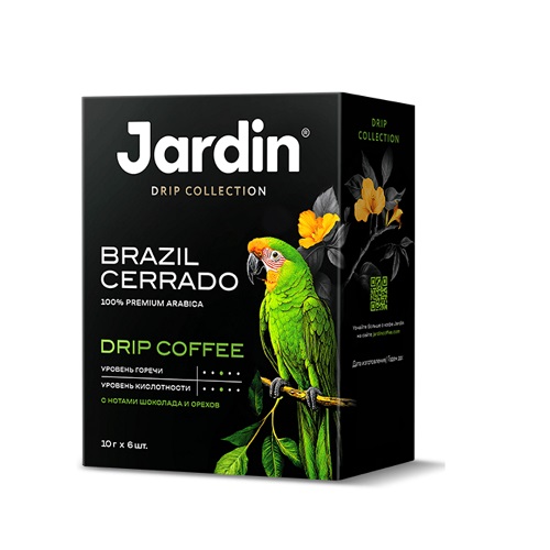 Jardin Brazil Cerrado, молотый в дрип-пакетах, 6×10 гр